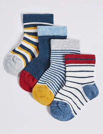 1780020 4 pair stripped socks