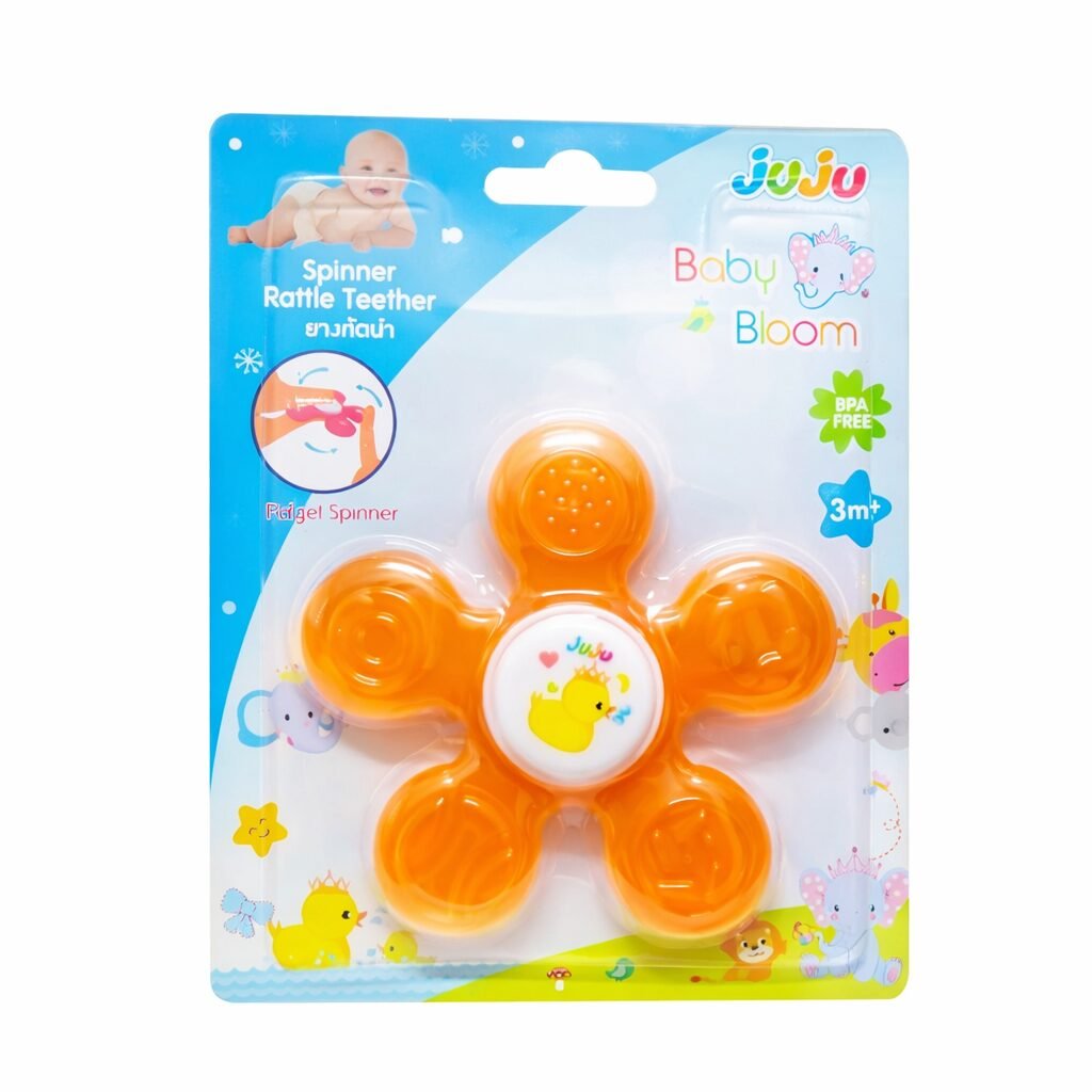 Juju spinner rattle teether Juju spinner rattle teether