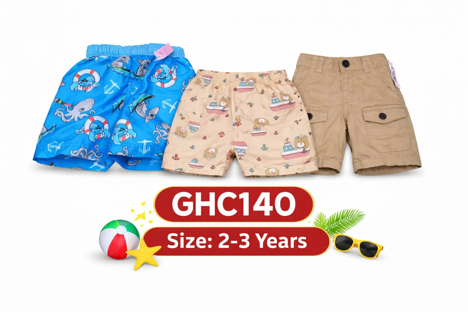 Multi Shorts - Boys 2-3 Years
