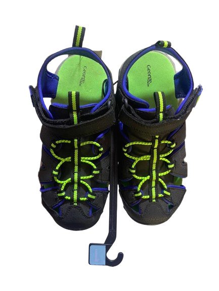 WhatsApp_Image_2025-11-14_at_11.24.07-removebg-preview enhanced George Boys' Adventure Sandals (Black, Royal Blue & Neon Green)